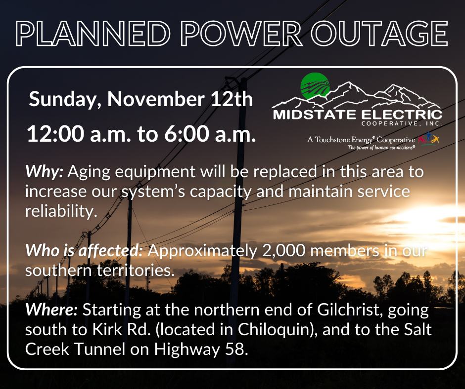 Planned Power Outage